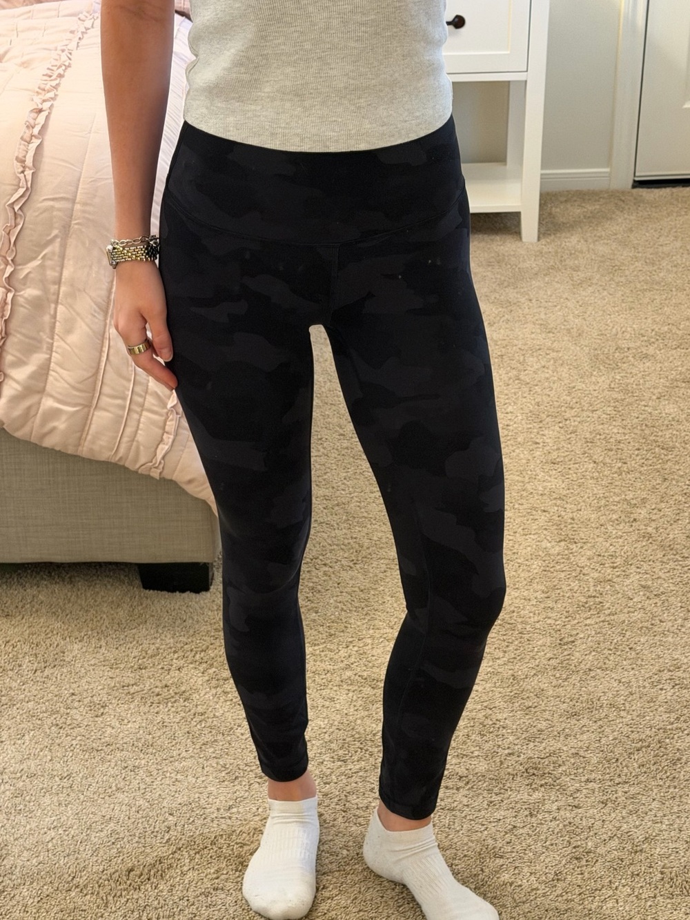 LULULEMON Wunder Train High Rise Leggings - Black Camo